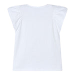 Mayoral T-Shirt Girocollo Tinta Unita con Stampa per Bambina 3002X BIANCO MAYORAL 