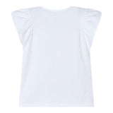 Mayoral T-Shirt Girocollo Tinta Unita con Stampa per Bambina 3002X BIANCO MAYORAL 