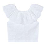 Mayoral Top Tinta Unita con Scollo A Barca per Neonata 3012N BIANCO MAYORAL 