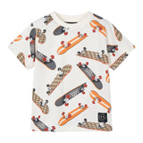 Mayoral T-Shirt Girocollo Tinta Unita con Stampa per Bambino 3038 PANNA MAYORAL 