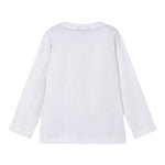 Mayoral Shirt Girocollo Tinta Unita con Stampa per Bambino 3051 BIANCO MAYORAL 