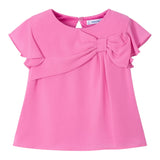 Mayoral Camicia Mezza Manica Tinta Unita per Neonata 3182N ROSA MAYORAL 