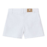 Mayoral Short Tinta Unita con Applicazioni per Bambina 3205 BIANCO MAYORAL 