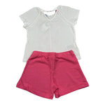 Mayoral Completo 2 Pezzi T-Shirt-Short Bianco per Bambina 32133X BIANCO MAYORAL 