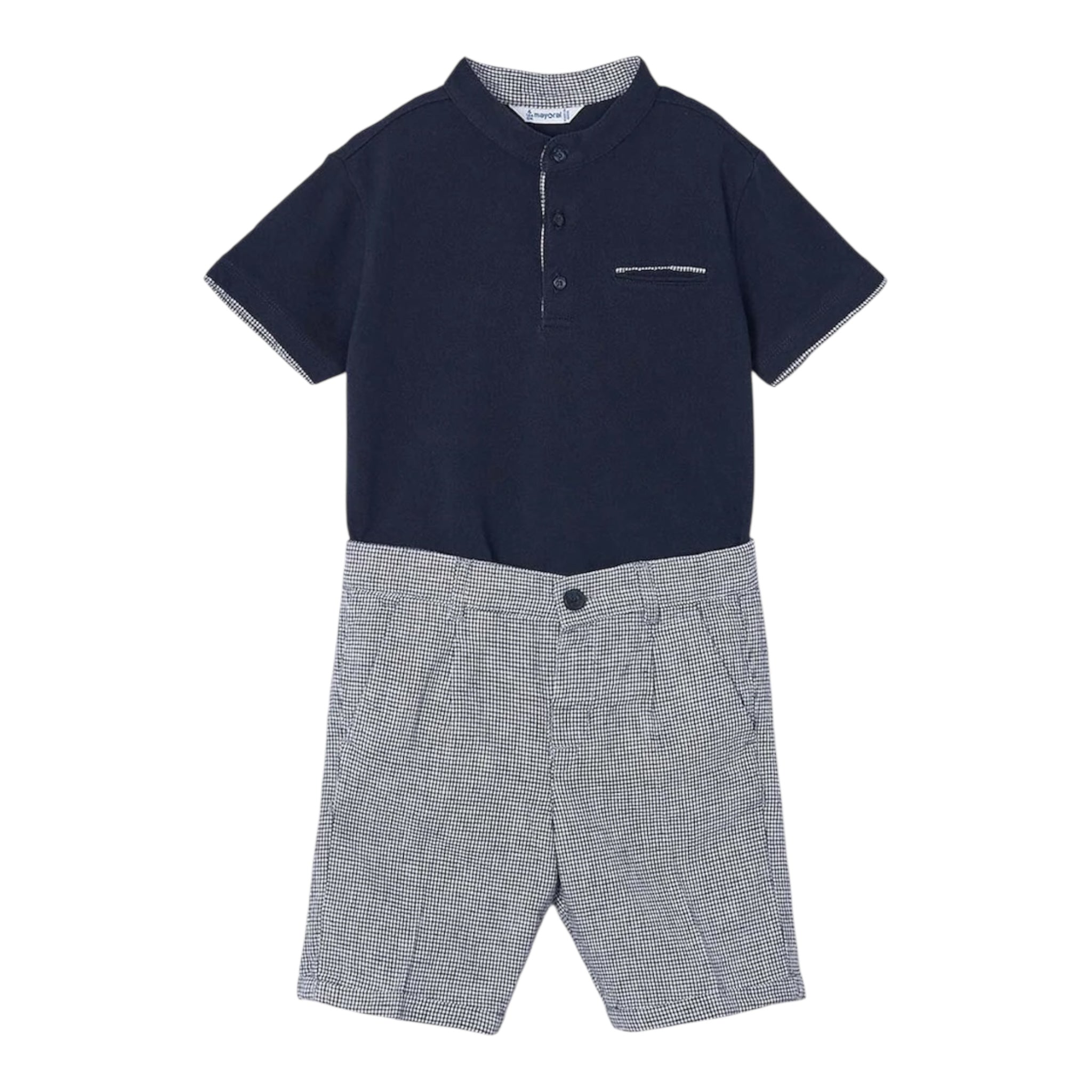 Mayoral Completo 2 Pezzi T-Shirt-Bermuda per Bambino 3282 BLU MAYORAL 