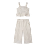 Mayoral Completo 2 Pezzi Top-Pantalone Palazzo per Bambina 3539 BIANCO/BEIGE MAYORAL 