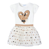 Mayoral Completo 2 Pezzi T-Shit-Gonna Bicolore Bianco per Bambina 3946X BIANCO MAYORAL 