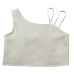 Meilisa Bai Top tinta unita con Bretelle Beige per Bambina FL6358 BEIGE MEILISA BAI 