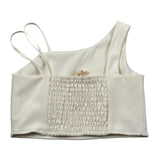 Meilisa Bai Top tinta unita con Bretelle Beige per Bambina FL6358 BEIGE MEILISA BAI 