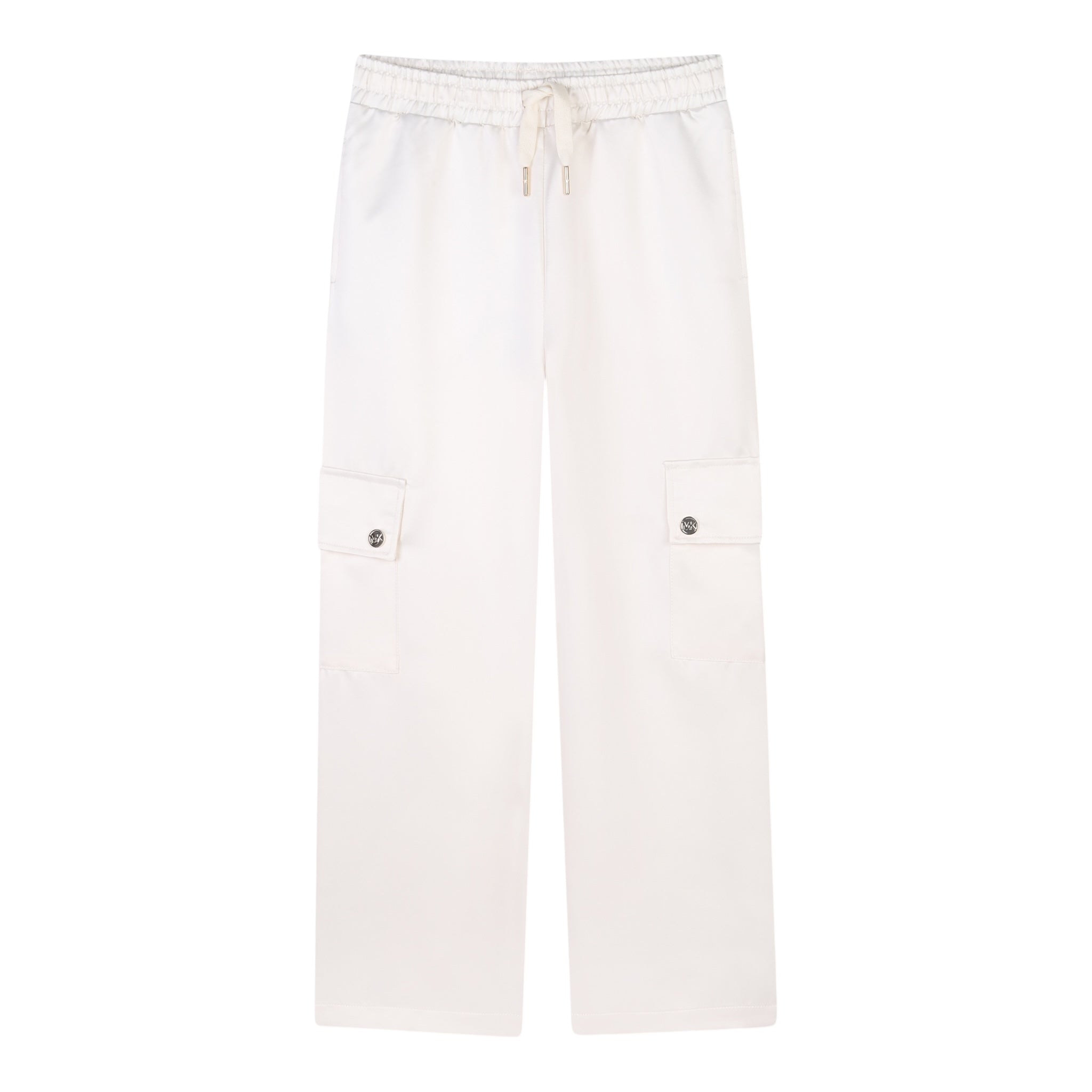 Michael Kors Pantalone Tinta Unita con Elastico In Vita per Bambina R30284X CREMA MICHAEL KORS 