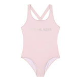 Michael Kors Costume Intero Tinta Unita con Stampa per Neonata R30302N ROSA MICHAEL KORS 