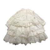 Mimisol Abito Tinta Unita Traforato con Ricami per Bambina MFAB546 BIANCO MIMISOL 