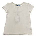 Mimisol T-Shirt Tinta Unita con Logo per Bambina MFTS076J BIANCO MIMISOL 