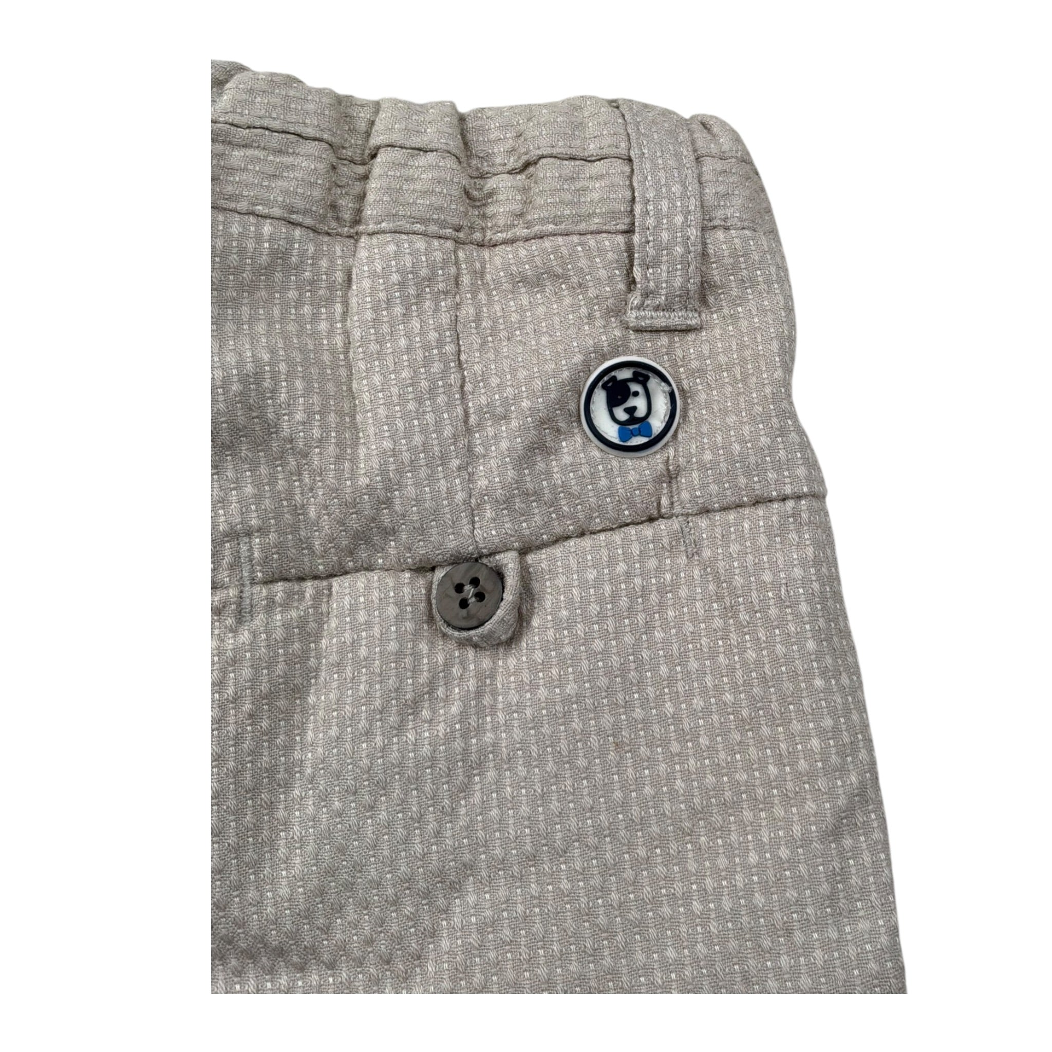 Sarabanda Bermuda Tinta Unita con Elastico In Vita per Neonato 0J533 BEIGE SARABANDA 