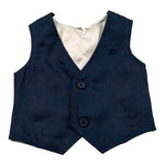 Mini Banda Gilet Tinta Unita per Neonato 326900 BLU MINI BANDA 