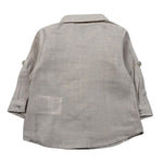 Mini Banda Camicia Manica Lunga Tinta Unita per Neonato 38643 BEIGE MINI BANDA 