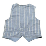 Mini Banda Gilet Tinta Unita per Neonato 38697 AZZURRO MINI BANDA 