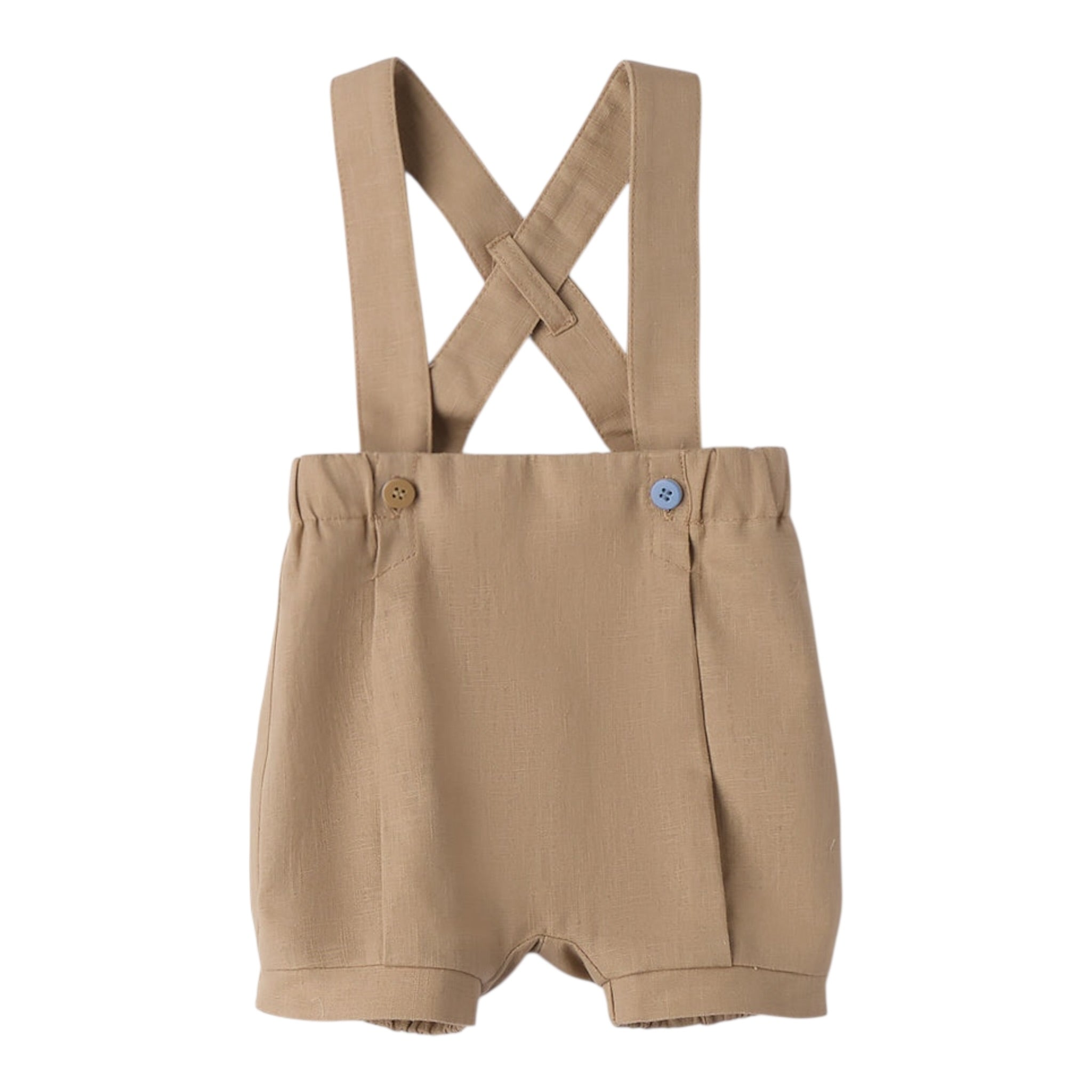 Mini Banda Salopette tinta unita Beige per Neonato 3B621X BEIGE MINI BANDA 