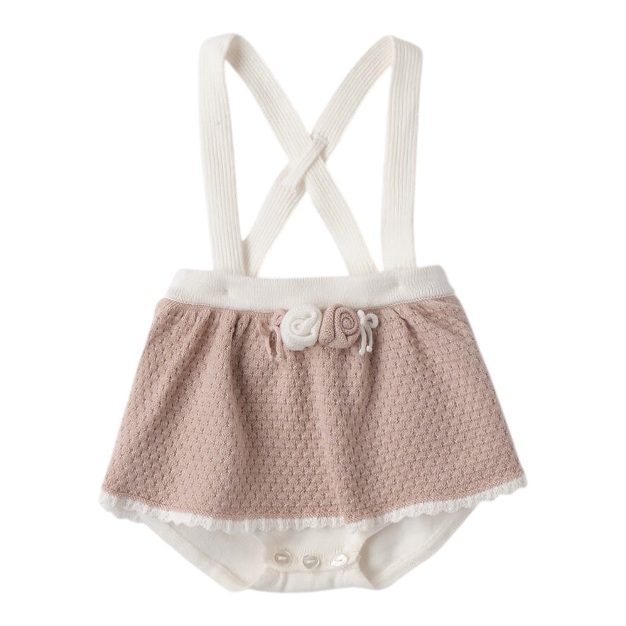 Mini Banda Completo 3 Pezzi Cardigan-Coulotte-Shirts per Neonata 3B748 BEIGE MINI BANDA 