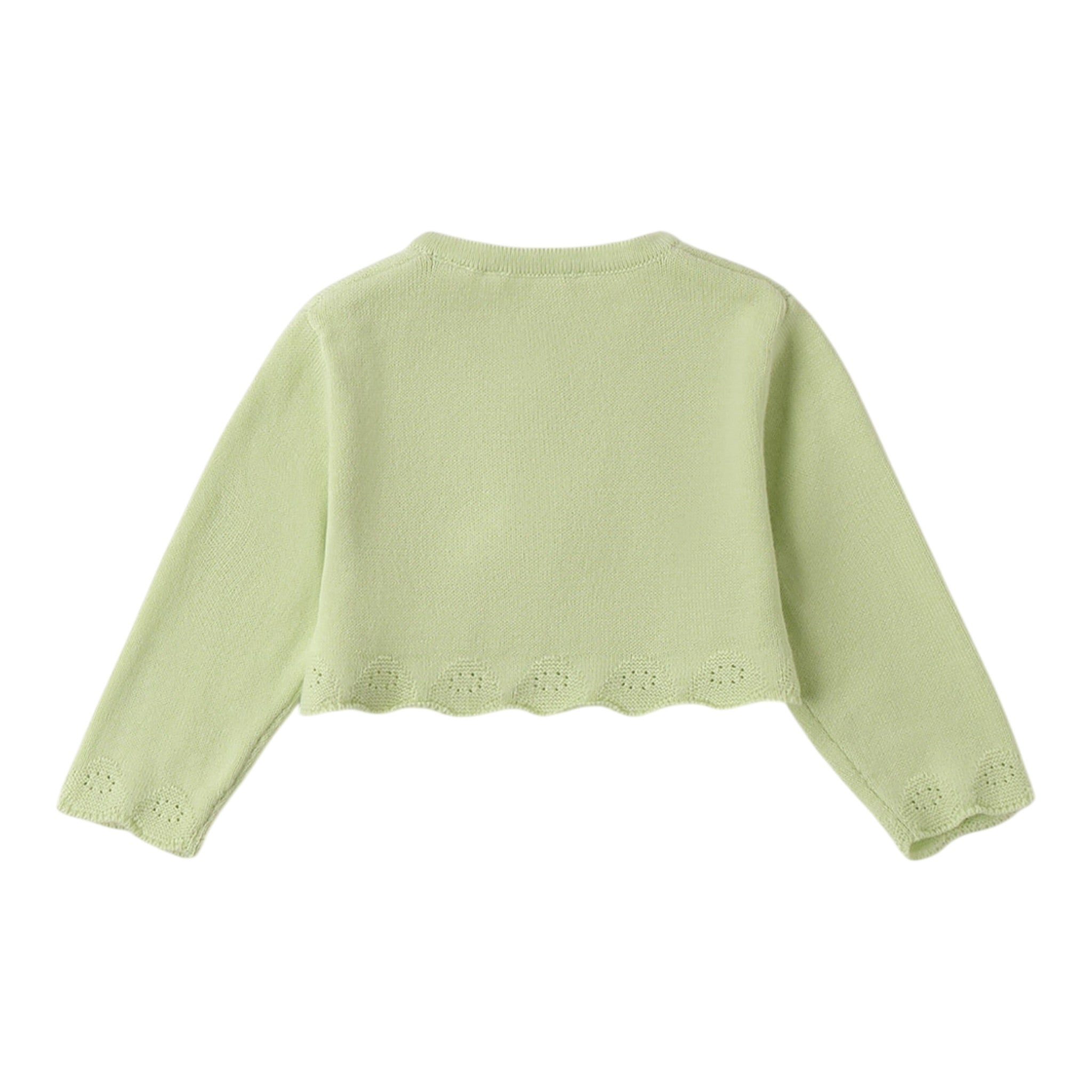 Mini Banda Coprispalle Tinta Unita con Fiocchi per Neonata 3B764 VERDE MINI BANDA 