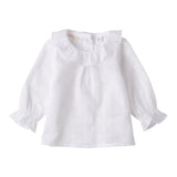 Minibanda Camicia Tinta Unita con Colletto per Neonata 3B700 BIANCO MINIBANDA 