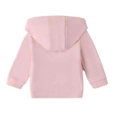 Minibanda Felpa Tinta Unita con Zip E Cappuccio per Neonata 3B707 ROSA MINIBANDA 