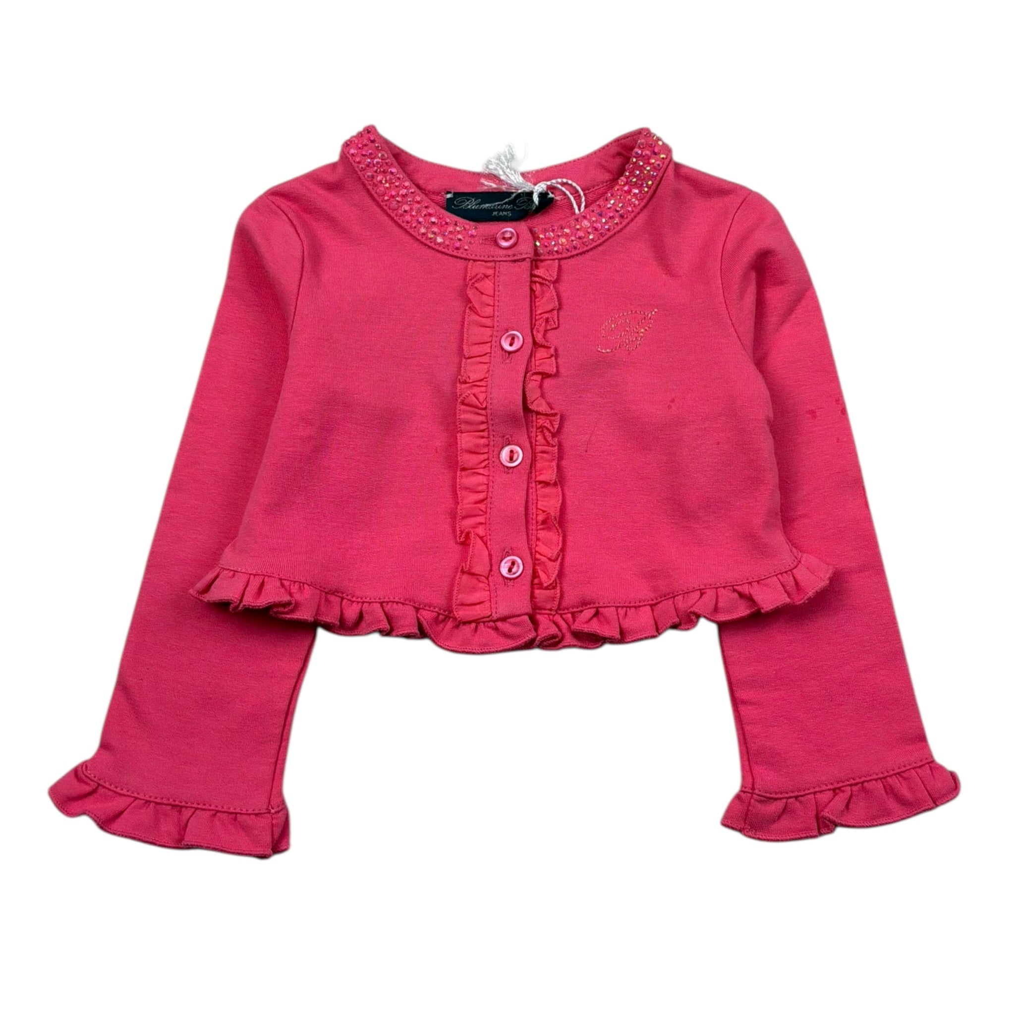 Miss Blumarine Coprispalle Tinta Unita con Brillantini per Neonata 40GFL53 ROSA MISS BLUMARINE 