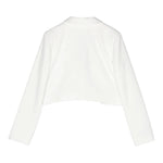 Miss Blumarine Giacca Tinta Unita per Bambina IA4019 PANNA MISS BLUMARINE 
