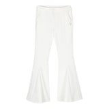 Miss Blumarine Pantalone Tinta Unita Modello Zampa per Bambina IA4020 PANNA MISS BLUMARINE 