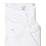 Miss Blumarine Gonna Tinta Unita con Zip per Bambina IA4083 BIANCO MISS BLUMARINE 