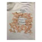 Miss Grant T-Shirt Girocollo Tinta Unita con Stampa In Contrasto per Neonata MG1336 BIANCO MISS GRANT 