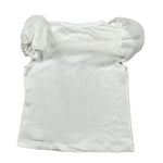Miss Grant T-Shirt Girocollo tinta unita con Stampa Bianco per Bambina MG1358 BIANCO MISS GRANT 