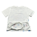 Miss Grant T-Shirt Girocollo tinta unita con Stampa Bianco per Bambina MG237J BIANCO MISS GRANT 