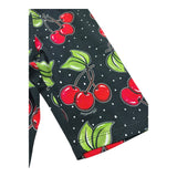 Monnalisa Leggins Ciclista Tinta Unita con Stampa Ciliegie per Bambina 115414 NERO MONNALISA 