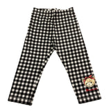 Monnalisa Leggins Fantasia Quadri per Bambina 119411 NERO MONNALISA 