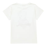 Monnalisa T-Shirt Girocollo Tinta Unita con Orsi per Bambina 119615 BIANCO MONNALISA 