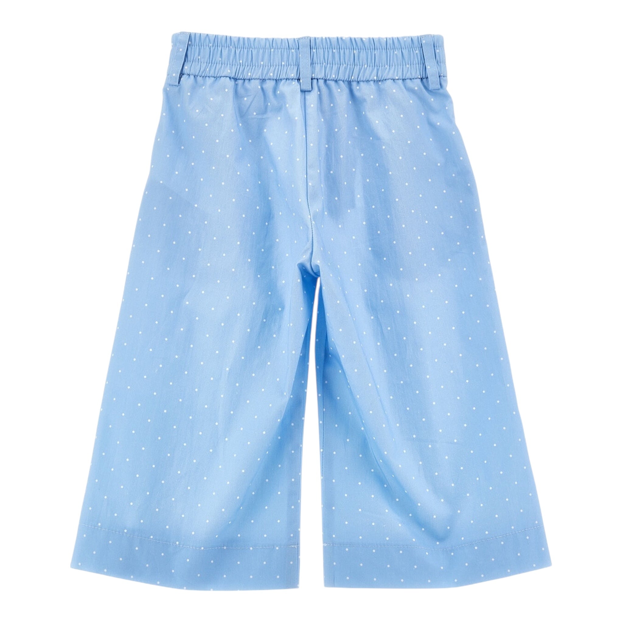 Monnalisa Pantalone Modello Palazzo Tinta Unita per Bambina 11E420 AZZURRO MONNALISA 