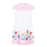 Monnalisa Abito Mezza Manica Bicolore per Bambina 11E920X BIANCO/ROSA MONNALISA 