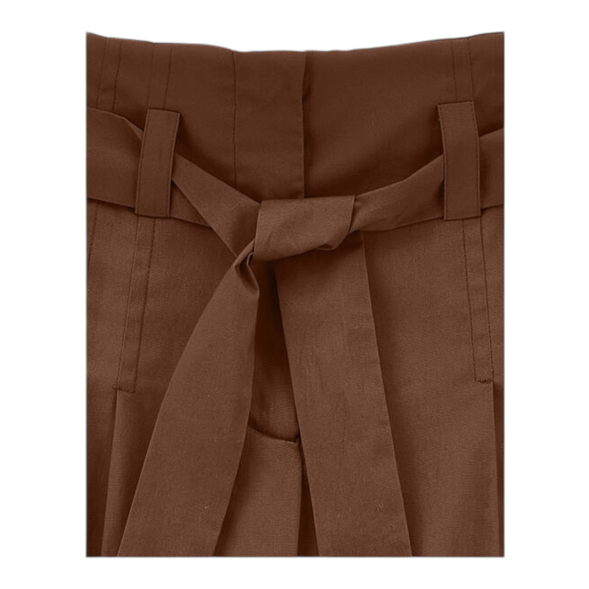Monnalisa Pantalone Tinta Unita con Elastico In Vita per Bambina 17E404X MARRONE MONNALISA 
