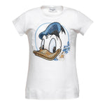 Monnalisa T-Shirt Girocollo Tinta Unita con Brillantini per Bambina 191603S4 BIANCO MONNALISA 