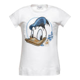 Monnalisa T-Shirt Girocollo Tinta Unita con Brillantini per Bambina 191603S4 BIANCO MONNALISA 