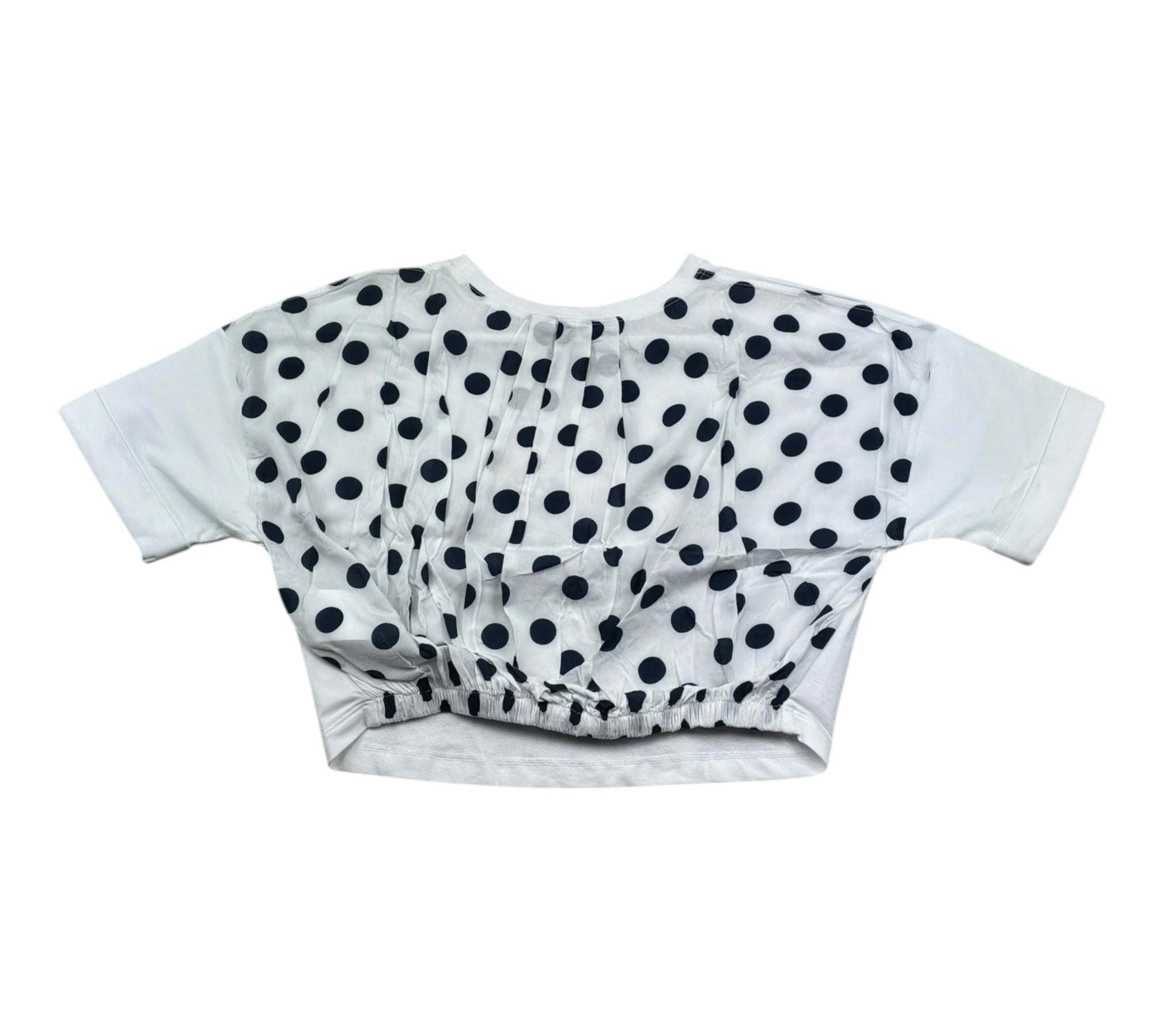 Monnalisa T-Shirt Girocollo Tinta Unita con Stampa per Bambina 197610S3 BIANCO MONNALISA 