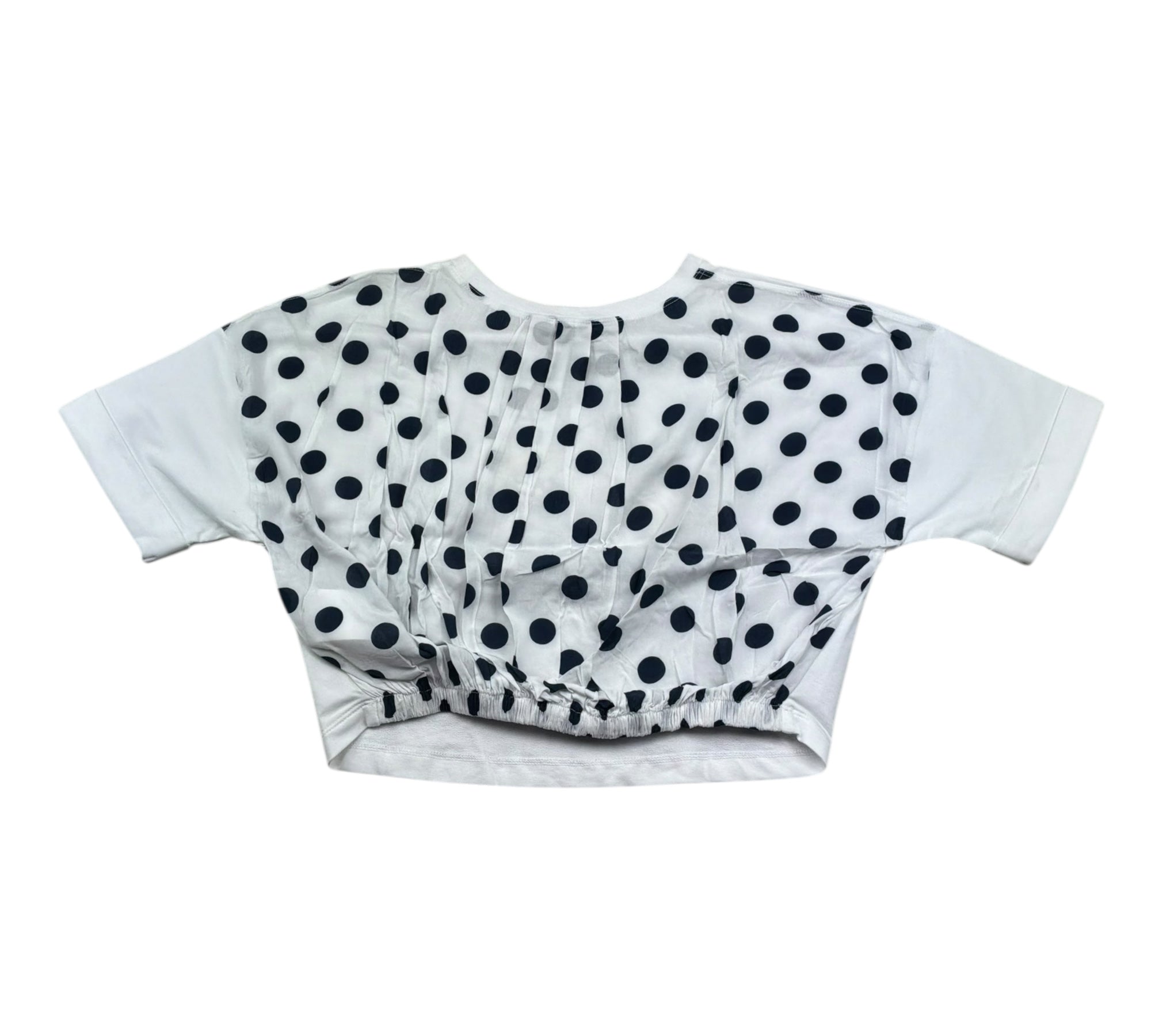 Monnalisa T-Shirt Girocollo Tinta Unita con Stampa per Bambina 197610S3 BIANCO MONNALISA 