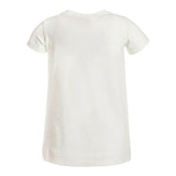 Monnalisa T-Shirt Girocollo Tinta Unita con Stampa per Bambina 199610SE PANNA MONNALISA 