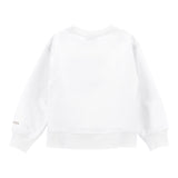 Monnalisa Felpa Tinta Unita Girocollo con Brillantini per Bambina 19C601 BIANCO MONNALISA 