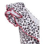 Monnalisa Costume Intero Tinta Unita con Fantasia Maculata per Neonata 19E084 BIANCO MONNALISA 