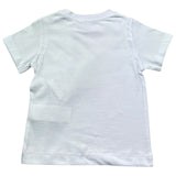 Monnalisa T-Shirt Girocollo Tinta Unita con Stampa per Bambino 28E602 BIANCO MONNALISA 