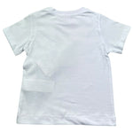 Monnalisa T-Shirt Girocollo Tinta Unita con Stampa per Neonato 28E602N BIANCO MONNALISA 
