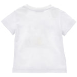 Monnalisa T-Shirt Girocollo Tinta Unita con Stampa per Bambino 28E603J BIANCO MONNALISA 