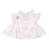 Monnalisa Camicia Mezza Manica Tina Unita per Neonata 31A301 BIANCO MONNALISA 
